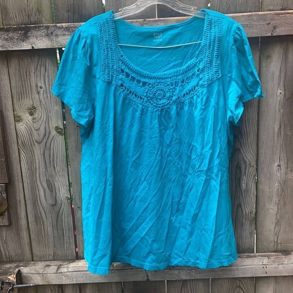 A.N.A peasant top sz 1X